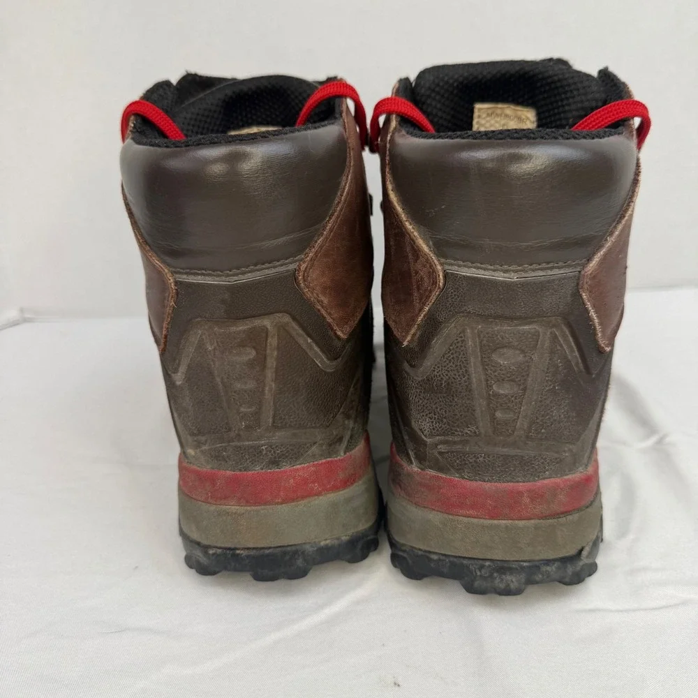 Dunham Wafflestomper Mens 8.5 D Brown Leather Hiking Boots MWH800BR Vibram